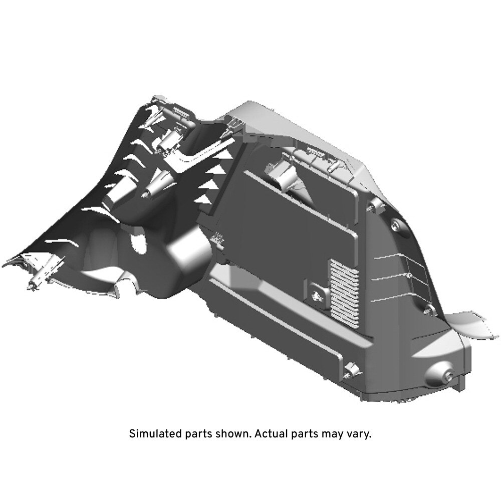 GM Genuine Parts Jet Black Driver Side Quarter Inner Trim Finish Panel