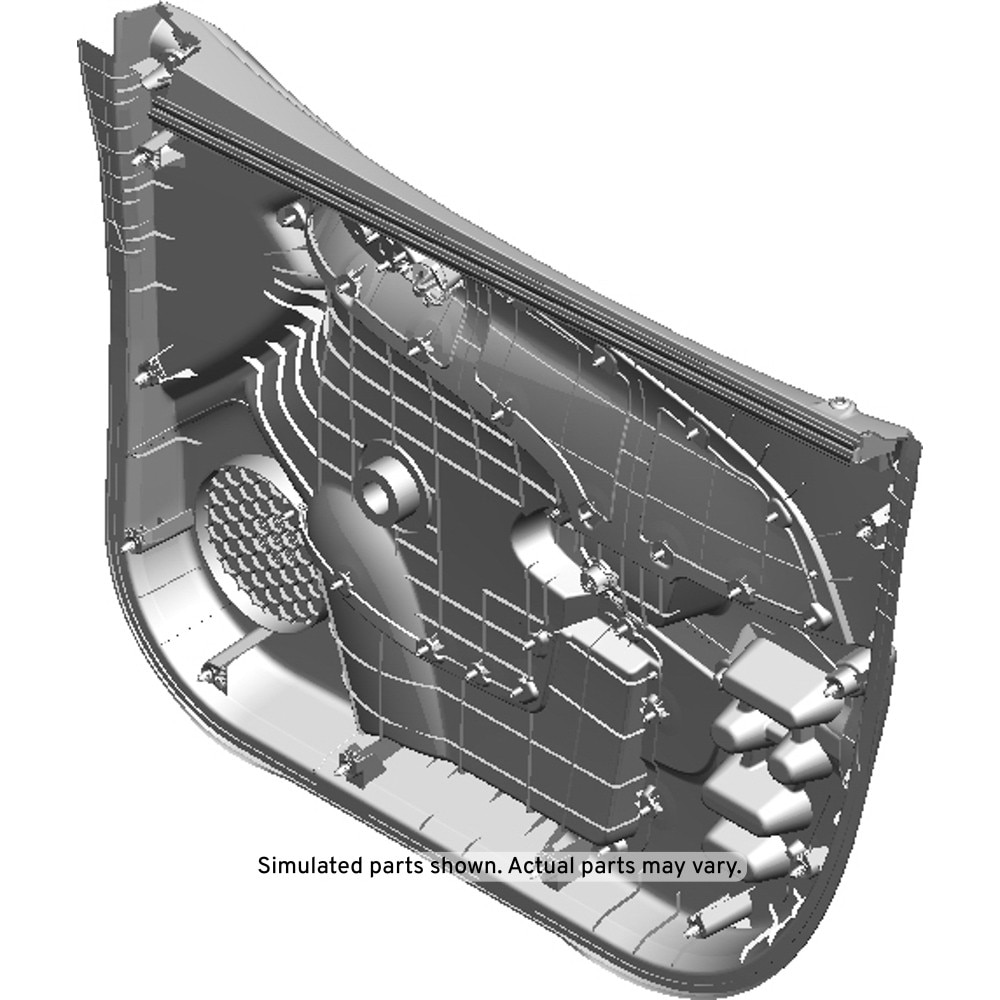 GM Genuine Parts Jet Black Front Driver Side Door Trim