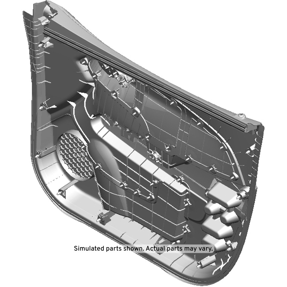GM Genuine Parts Very Dark Pewter Front Driver Side Door Trim