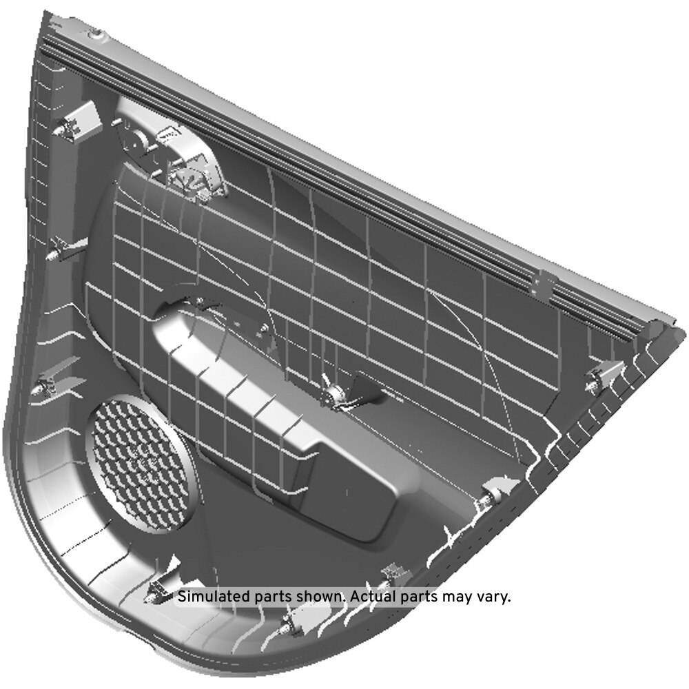 GM Genuine Parts Jet Black Rear Driver Side Door Trim