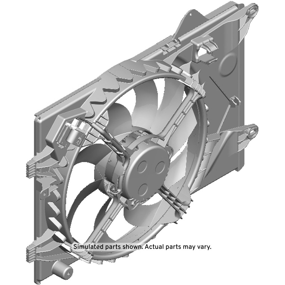ACDelco GM Original Equipment Engine Cooling Fan Assembly with Shroud
