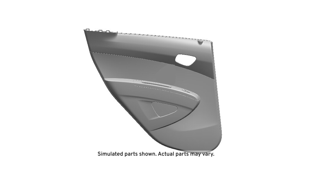 GM Genuine Parts Very Dark Pewter Driver Side Rear Door Trim