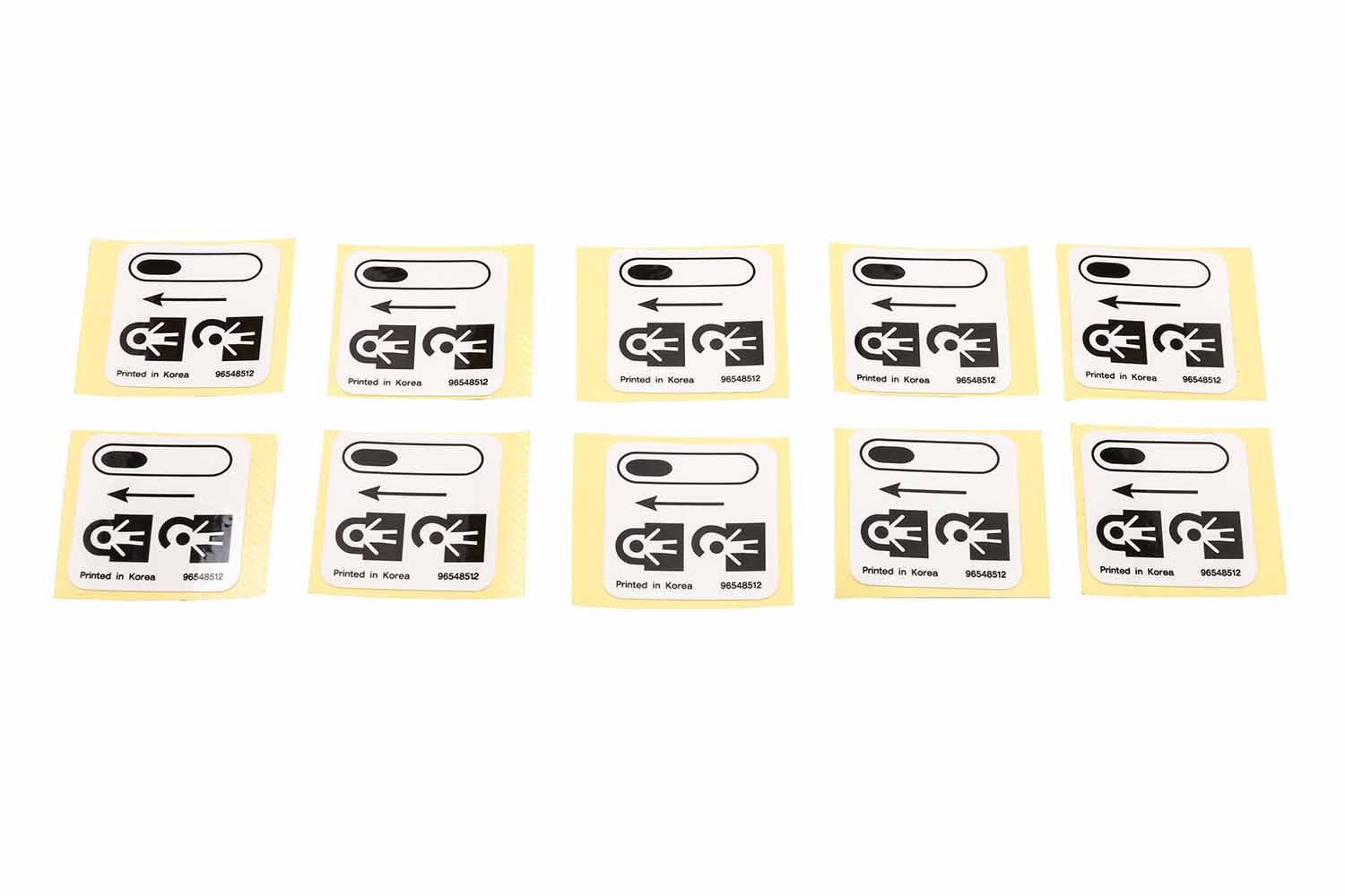 GM Genuine Parts Child Security Lock Information Label