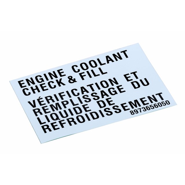 GM Genuine Parts Engine Cooling System Label