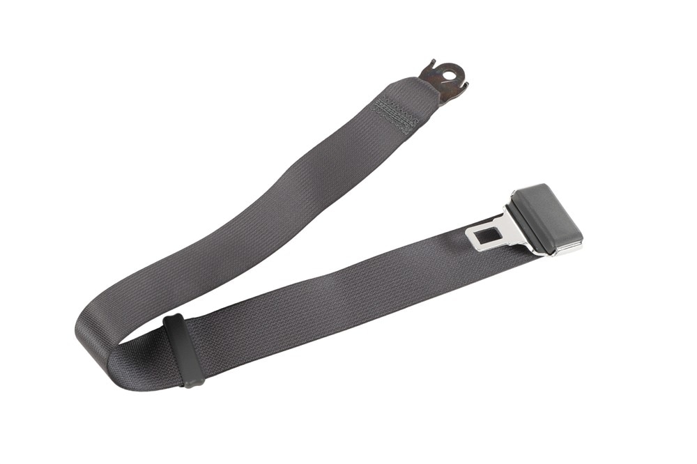 GM Genuine Parts Dark Gray Latch Side Front Center Seat Belt
