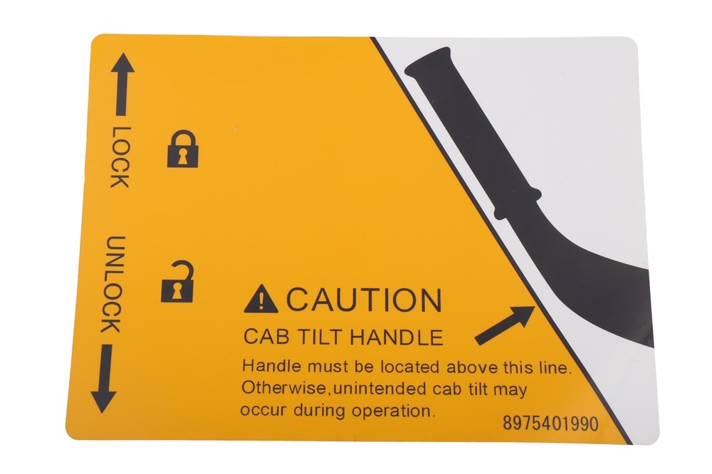 GM Genuine Parts Body Tilt Caution Label