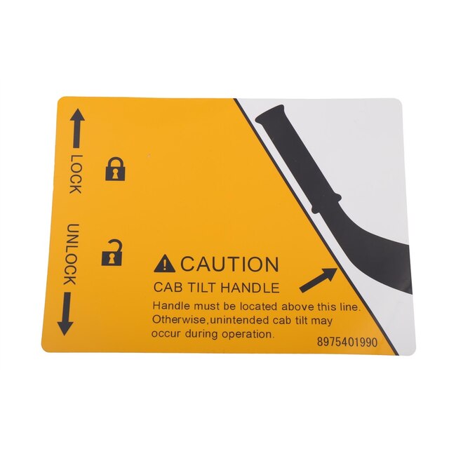 GM Genuine Parts Body Tilt Caution Label