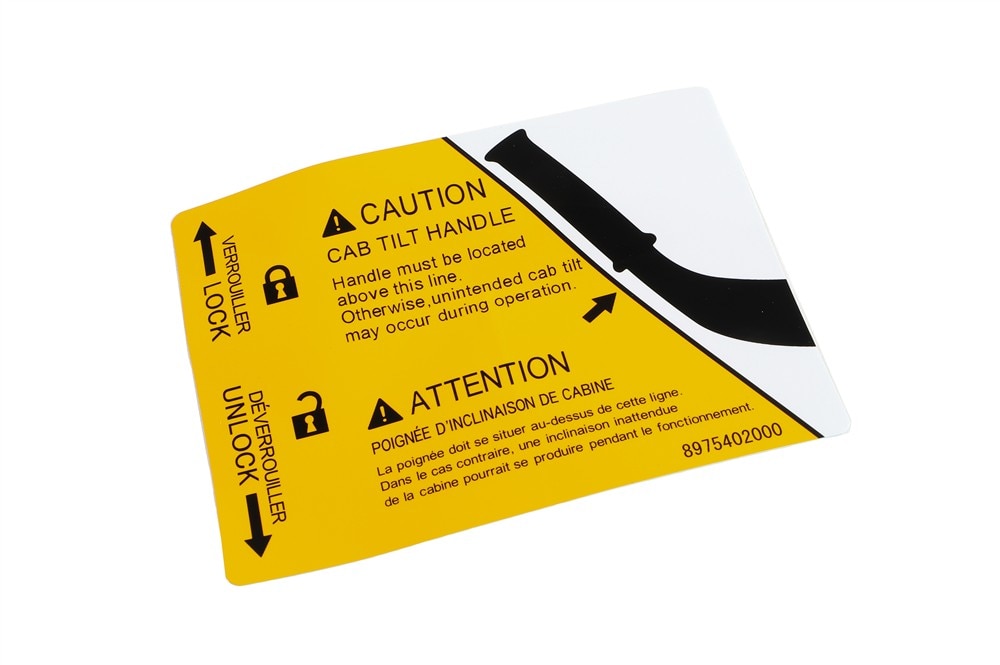 GM Genuine Parts Body Tilt Caution Label