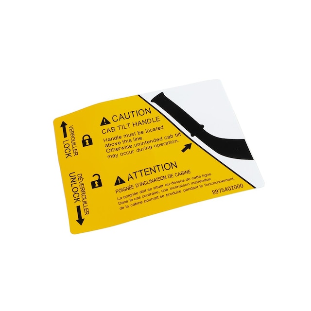 GM Genuine Parts Body Tilt Caution Label