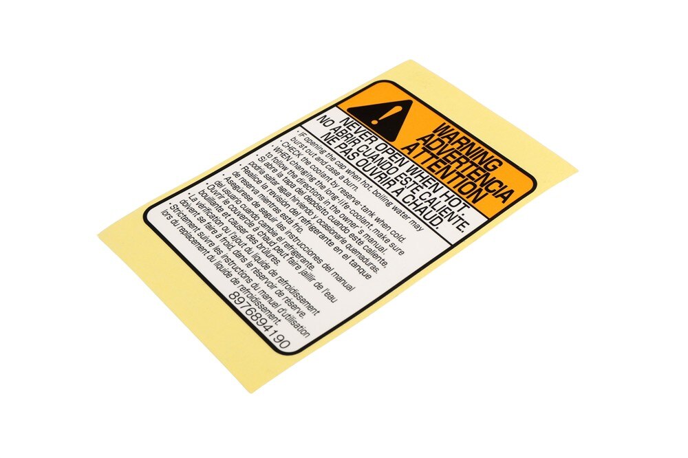 GM Genuine Parts Radiator Surge Tank Caution Label