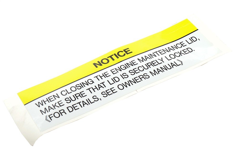 GM Genuine Parts Vehicle Information Label
