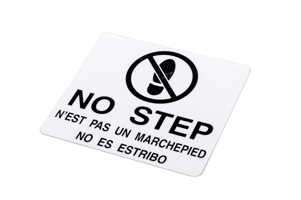 GM Genuine Parts No Step Label