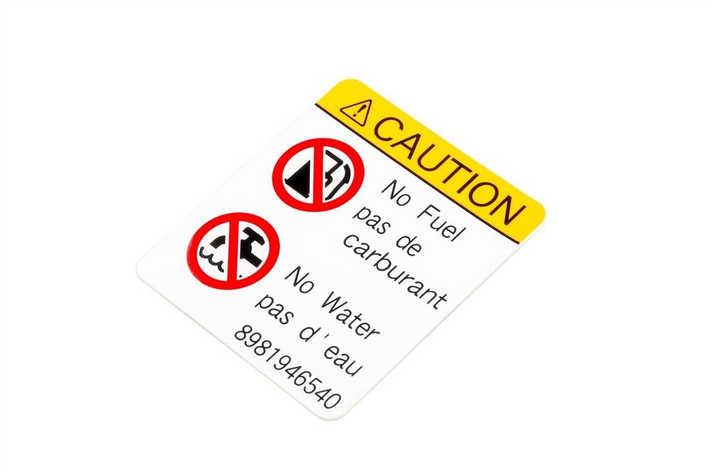 GM Genuine Parts Diesel Emissions Fluid (DEF) Identification Label