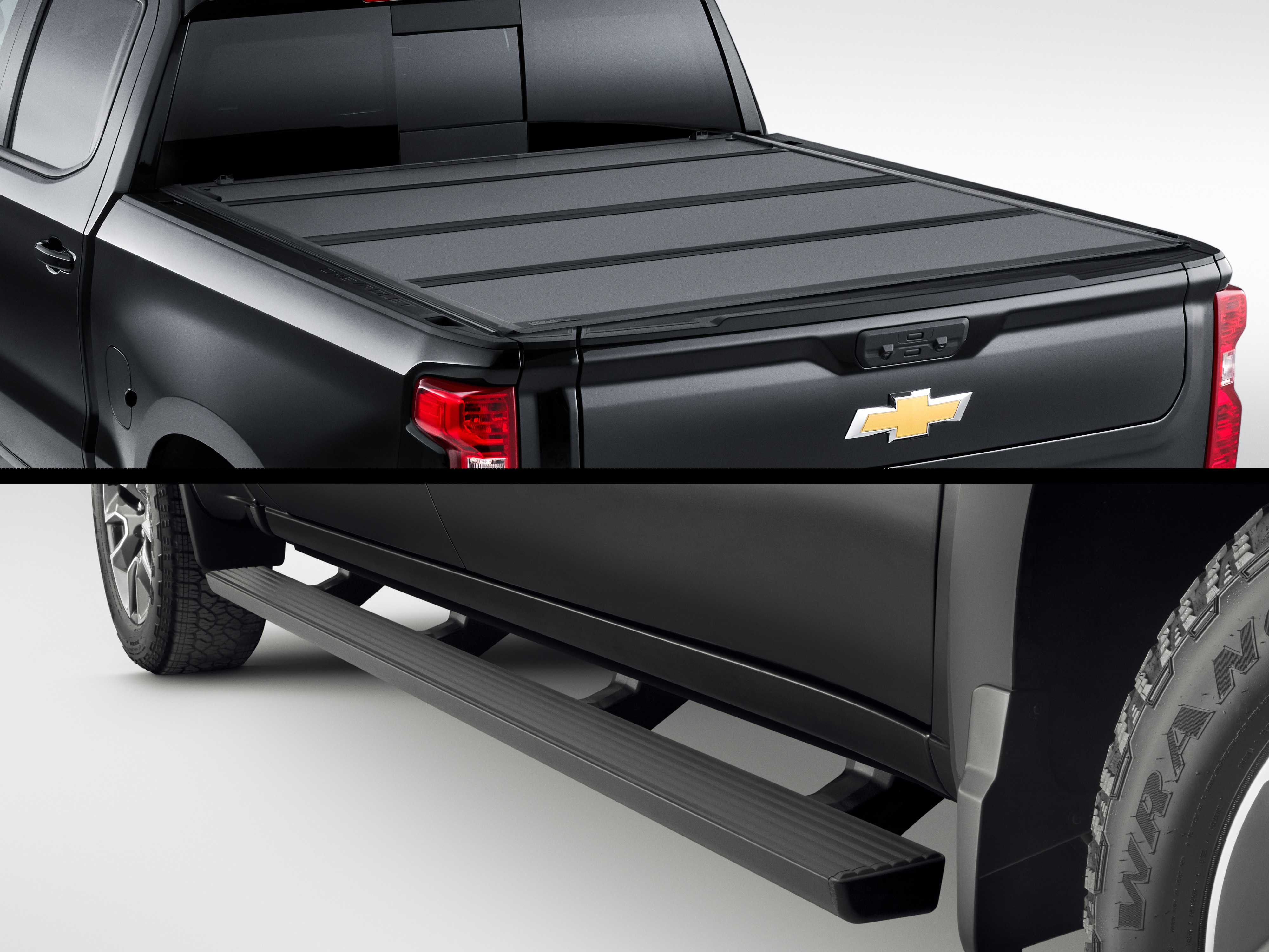 Silverado 1500 Bed Cover and Running Boards Package for 2020-2026 Crew Cab Short Bed Models
