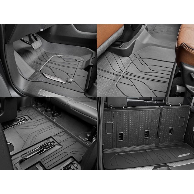 Tahoe 2021-2027 All-Weather Floor and Cargo Liner Package for Models with Second-Row Captain's Chairs
