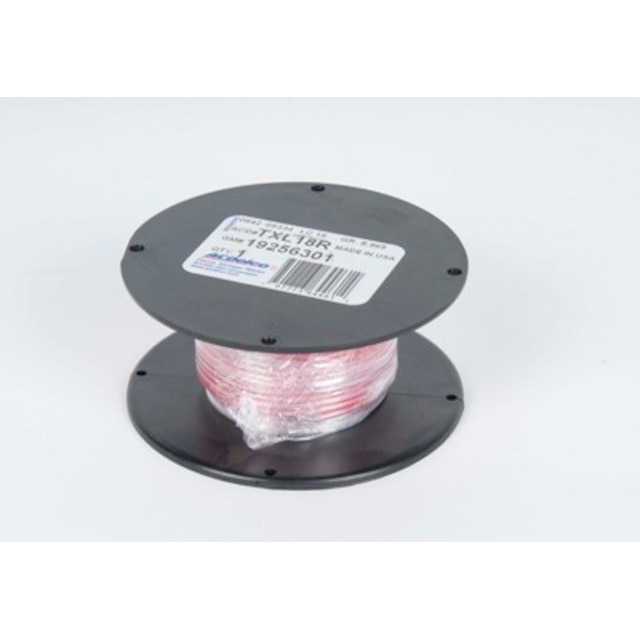 GM Genuine Parts 50 ft Spool of Red 18 Gauge Thin Wall TXL Wire
